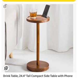 Elegant Brown Wooden Side Table